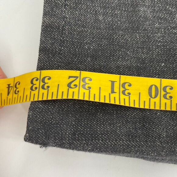 The James by Crate Womens Button Fly Straight Leg Black Jeans Sz 28 100% Cotton - Picture 7 of 12